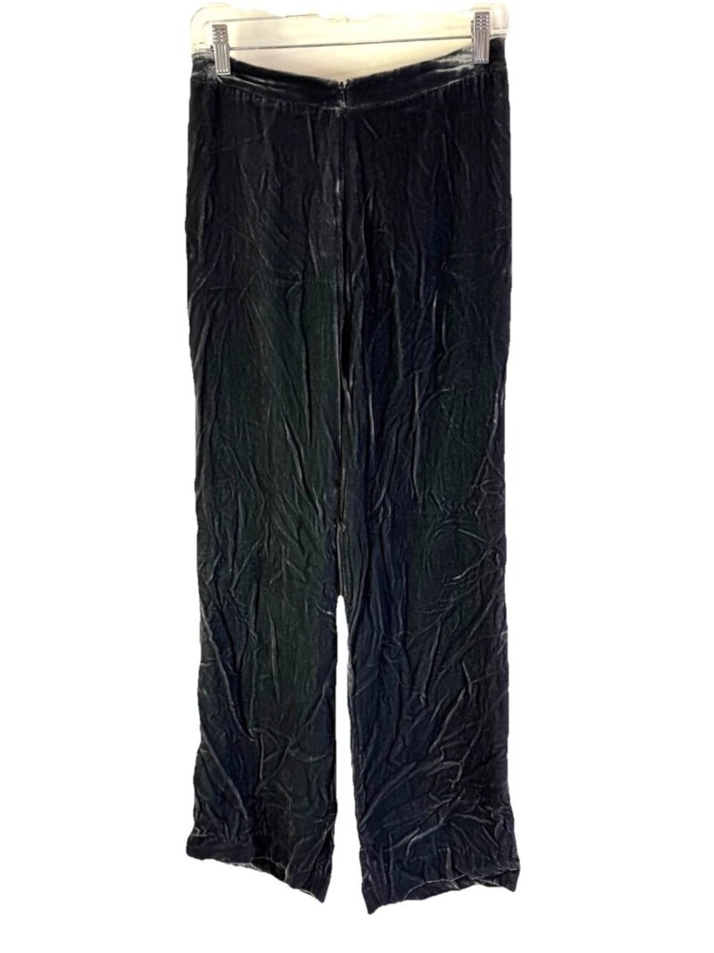 Vintage 90s Grunge Pants Silk Burnout Velour Floral Wide Leg Flowy